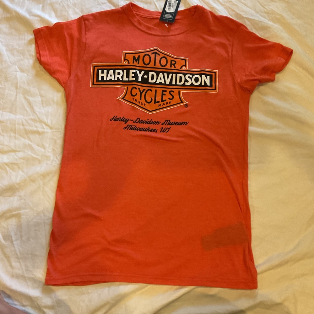 Harley-Davidson Kids Orange Short Sleeve Tee